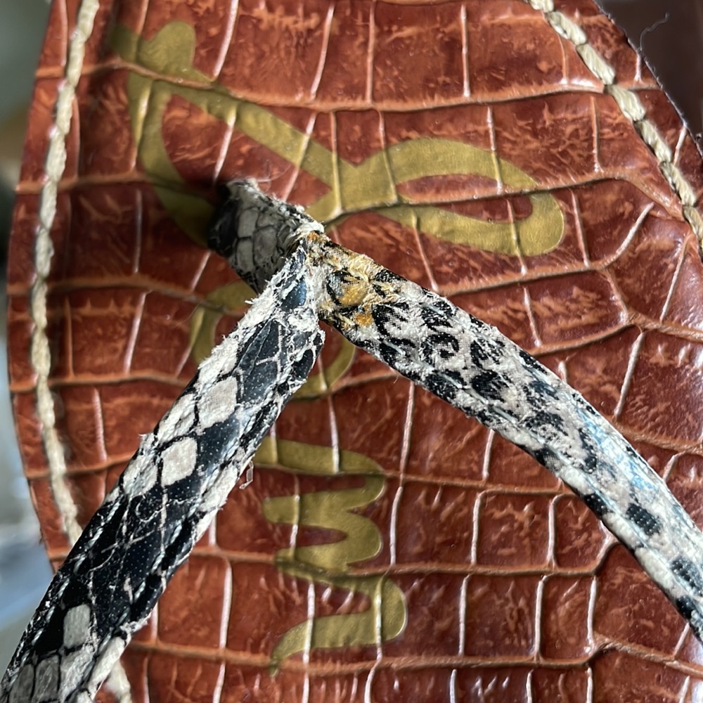 Sam Edelman Python Print Flip Flops - image 4